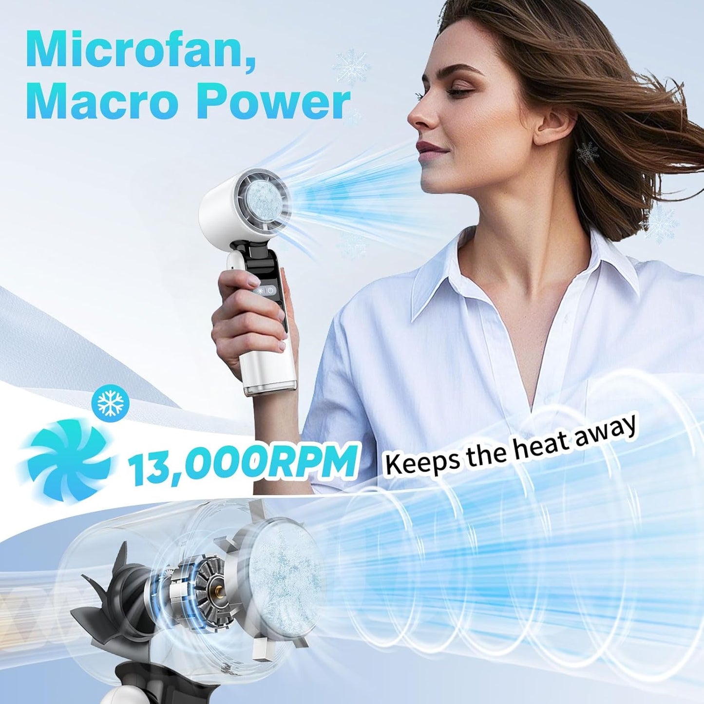 Turbo Cool Foldable Handheld Fan